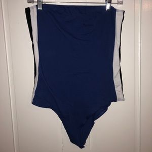 Strapless body suit
